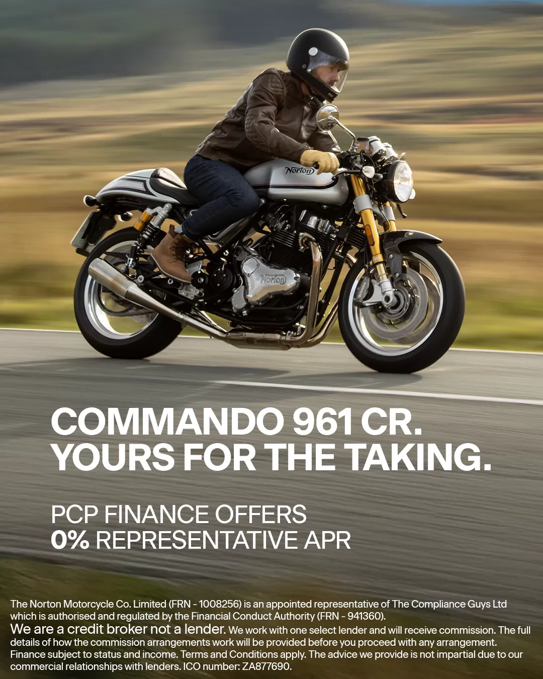 Norton Commando 961 CR (PCP) Promotion - Now Live!