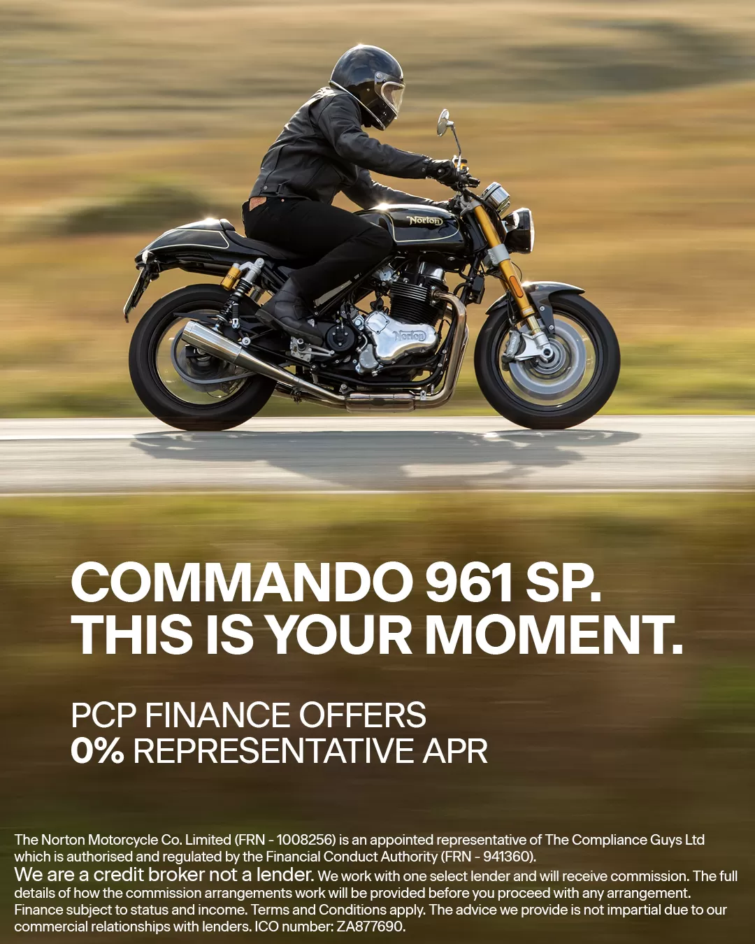 Norton Commando 961 SP (PCP) Promotion - Now Live!